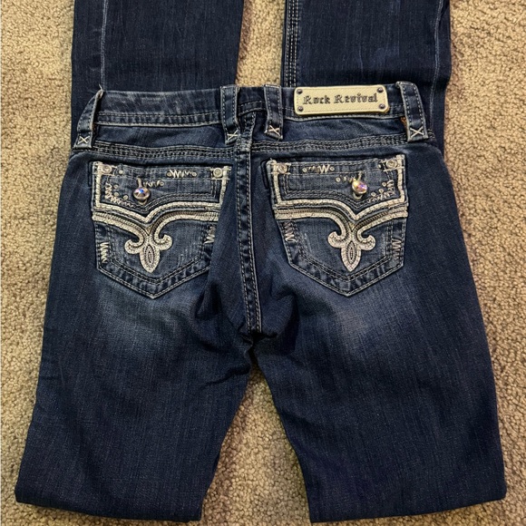 Rock Revival Women's Blue Boot Cut Jeans - Picture 2 of 2